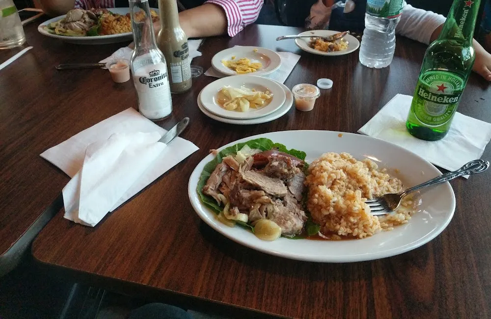 Pernil Roast Pork and White Rice